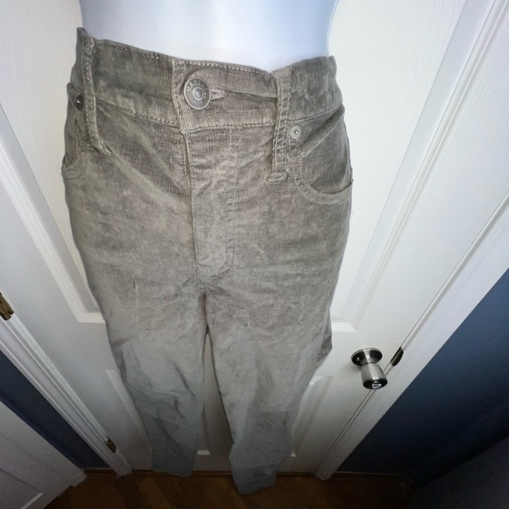 Madewell Women's 26 Tall Gray 10'' High Rise Skinny Corduroy Jeans Pants 26T - Picture 2 of 16